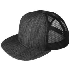Mega Cap – Flat Bill Trucker Cap – 6997B-Black Denim