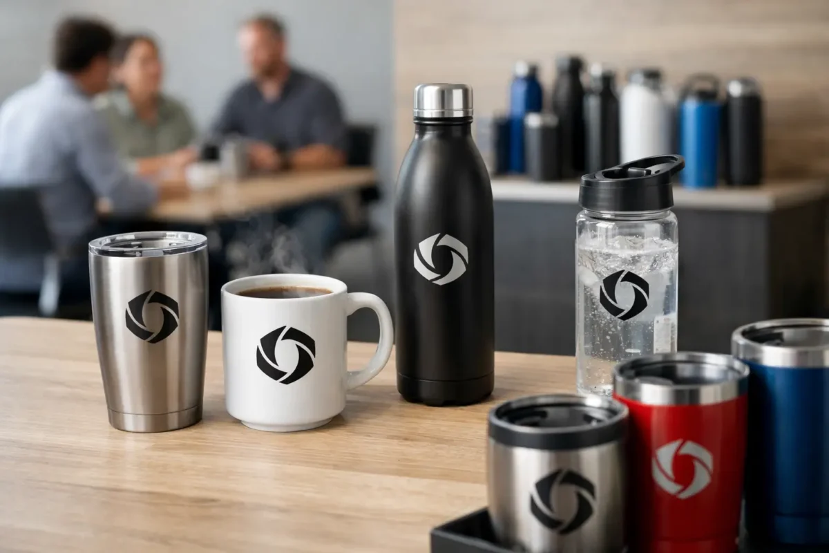 Bulk Logo Drinkware for Teams and Events
